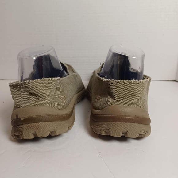 Skechers Men's Relaxed Fit Memory Foam SlipOn Comfort Canvas Grey Shoe SZ 8 READ - Picture 4 of 9